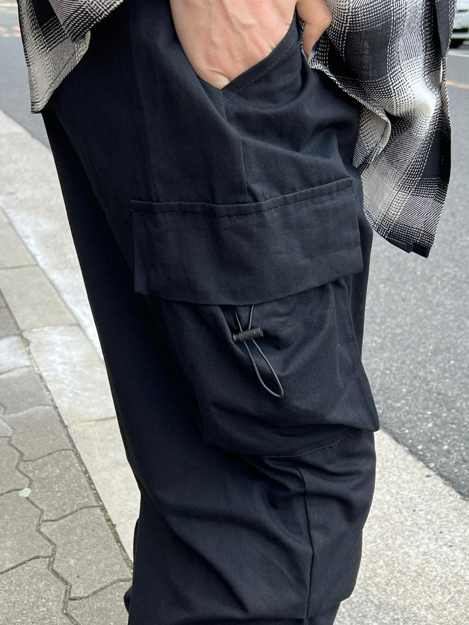 大阪店WEB限定受注制【Chikashitsu +】full length cargo pants (2color)
