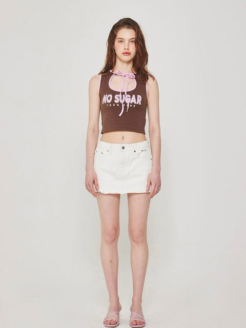 【CRANK】DENIM MINI SKIRT PANTS / 【クランク】デニムミニスカートパンツ