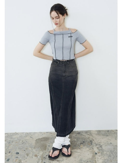 【FANCY CLUB】CUT-OUT OFF SHOURDER