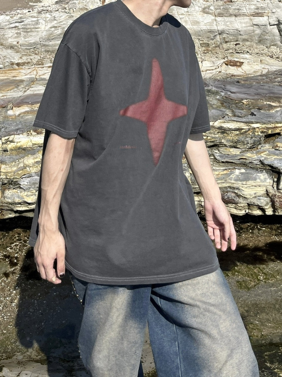 【youll】sparkle pigment tee (2color)
