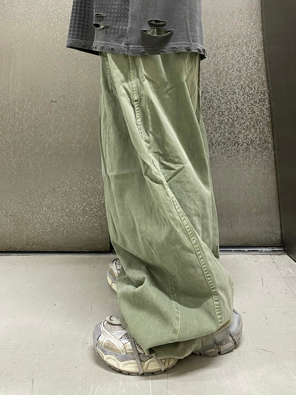 受注制【Never mind the XU】washing darts pants (4color)