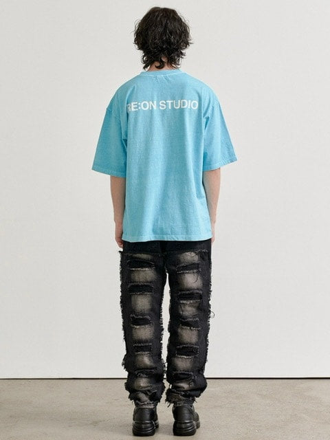 【RE:ON STUDIO】REON BACK LOGO PIGMENT T-SHIRT