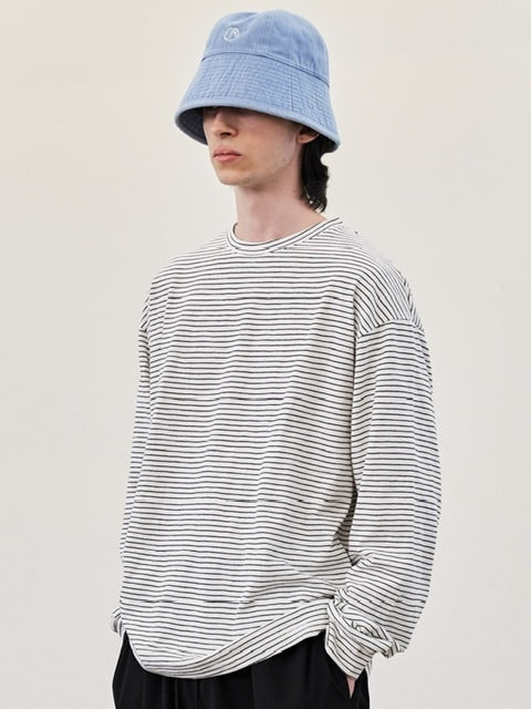 【RE:ON STUDIO】REON LOGO DENIM BUCKET HAT