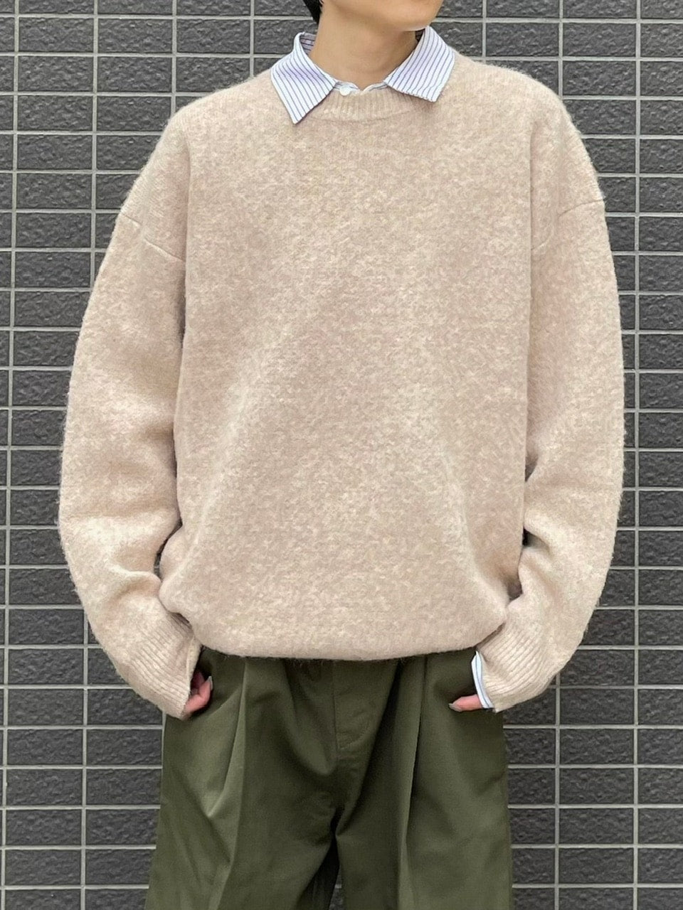 受注制【Chikashitsu +】unisex 6color knit (6color) / 【チカシツプラス】ユニセックス6カラー長袖ニット
