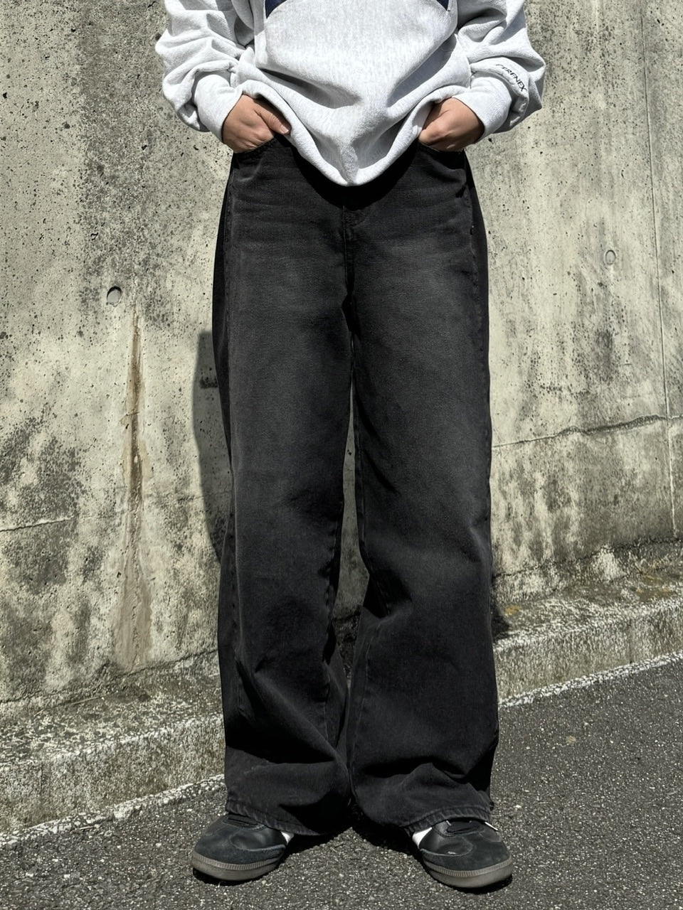 受注制【RENOL】denim wide pants (2color)
