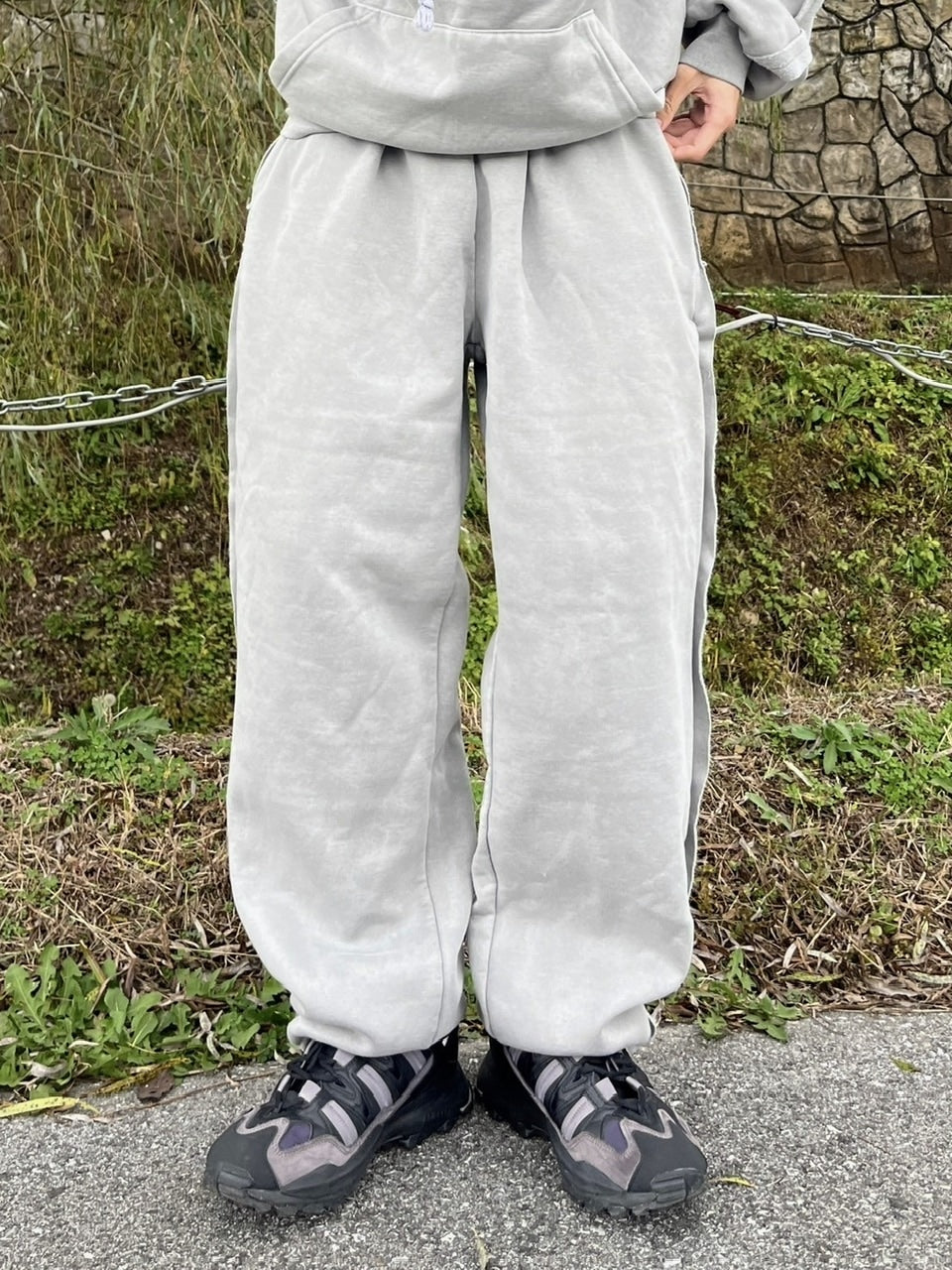【youll】set up pigment sweat pants (2color)