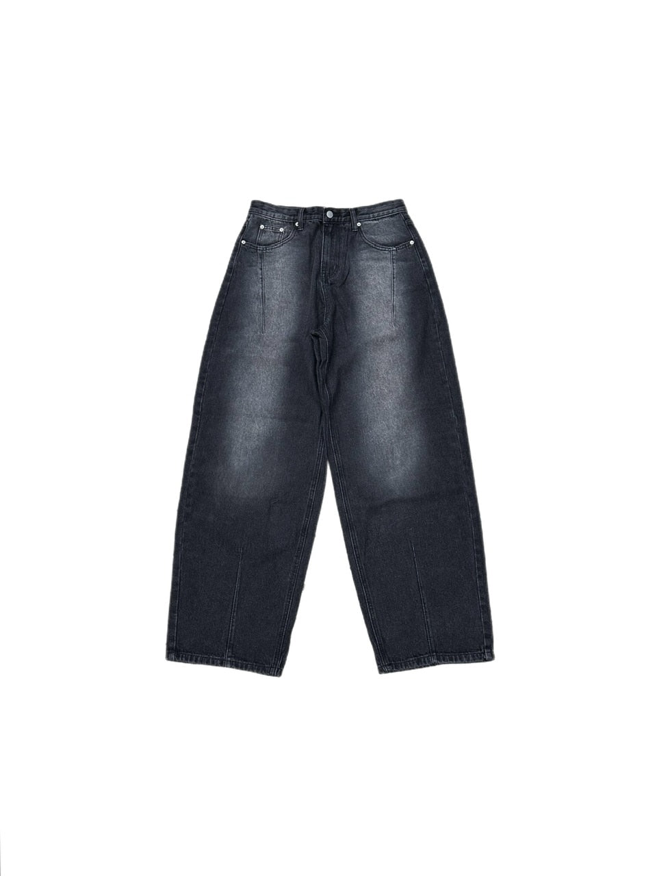 大阪店WEB限定受注制【Chikashitsu +】washing wide denim pants (2color)