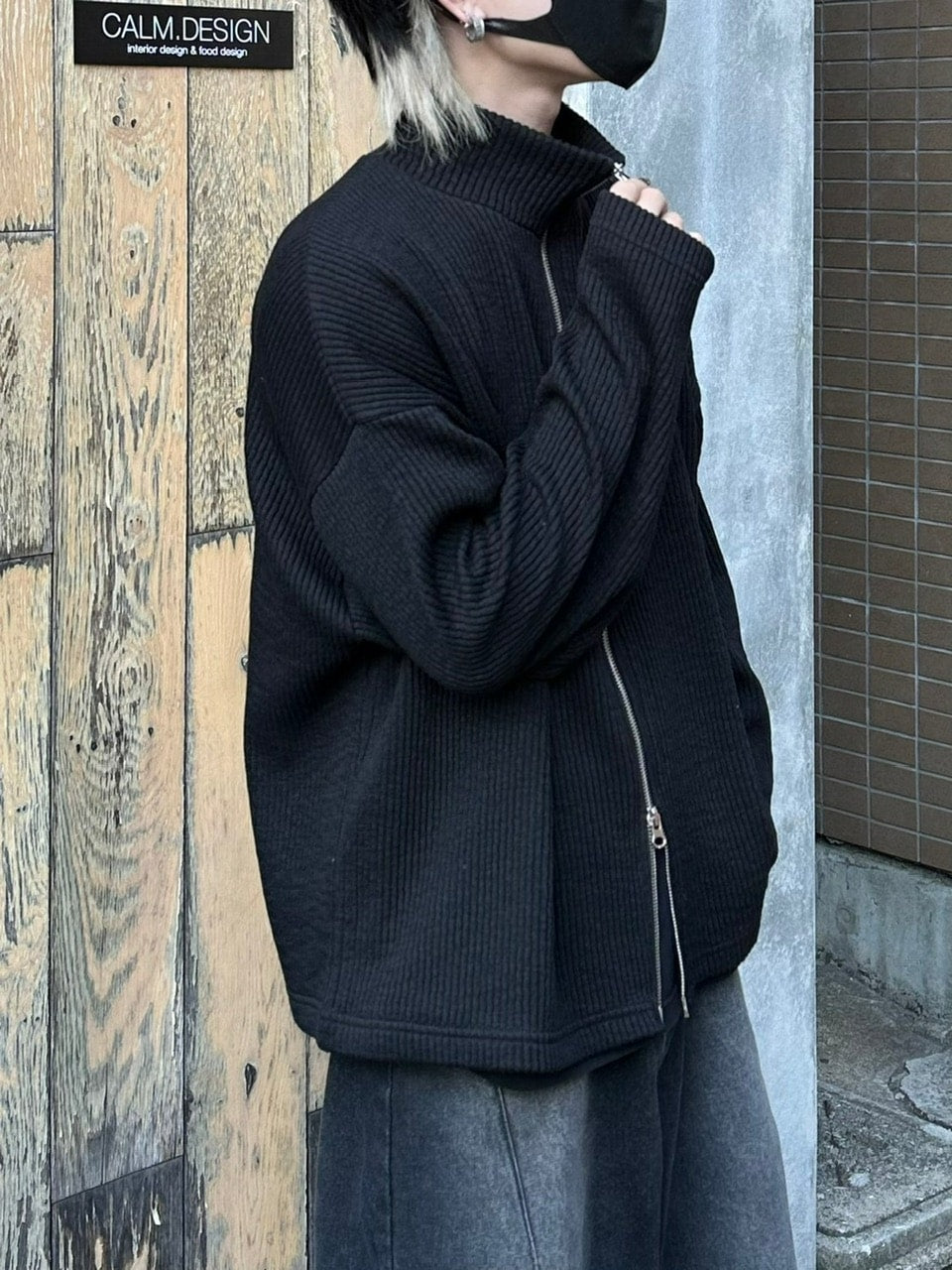 受注制【nmtc +】high neck knit cardigan (2color)