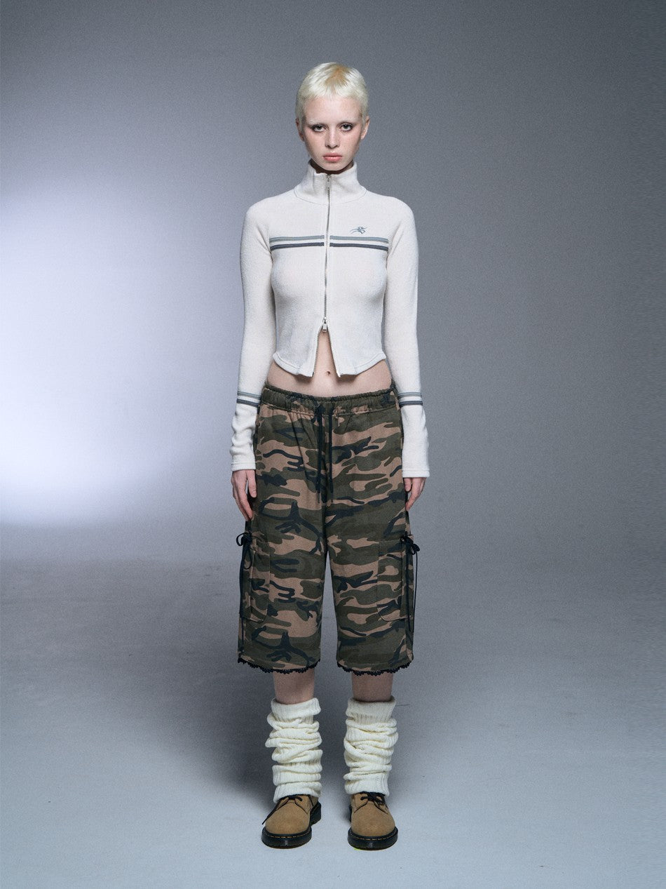 【SETUP‐EXE】RAGLAN HIGH NECK TWO-WAY ZIPUP