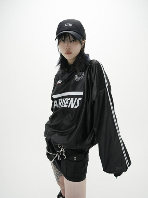 受注制【Never mind the XU】uniform line long sleeve tee (2color)