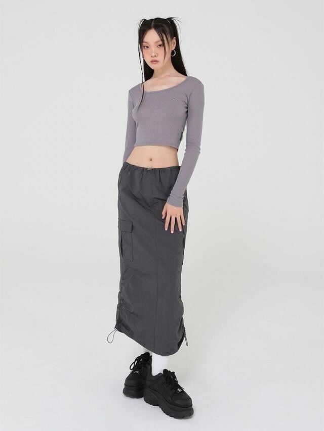 【Uglyshadow】OFFICIAL SHIRRING SKIRT