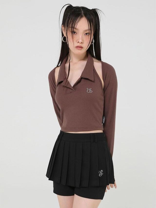 【Uglyshadow】PLEATS PANTS SKIRT