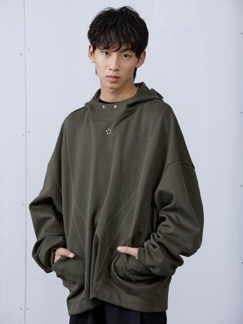 【ARCH by ROARINGWILD】GEOMETRIC LOOSE FIT HOODIE