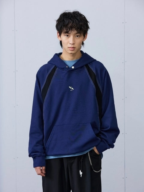 【ARCH by ROARINGWILD】STITCH PATCHWORK HOODIE