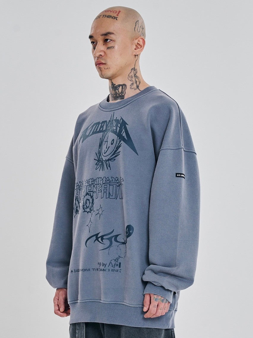 【AJOBYAJO】AJOLICA Collage Sweatshirt