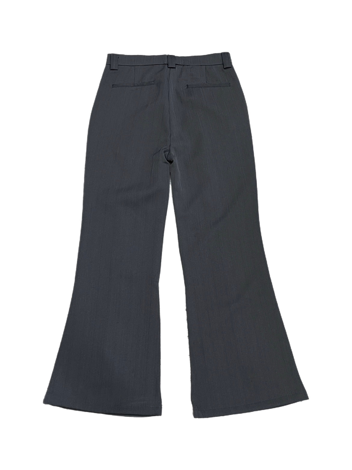 【Chikashitsu +】set up center press flare slacks (2color)