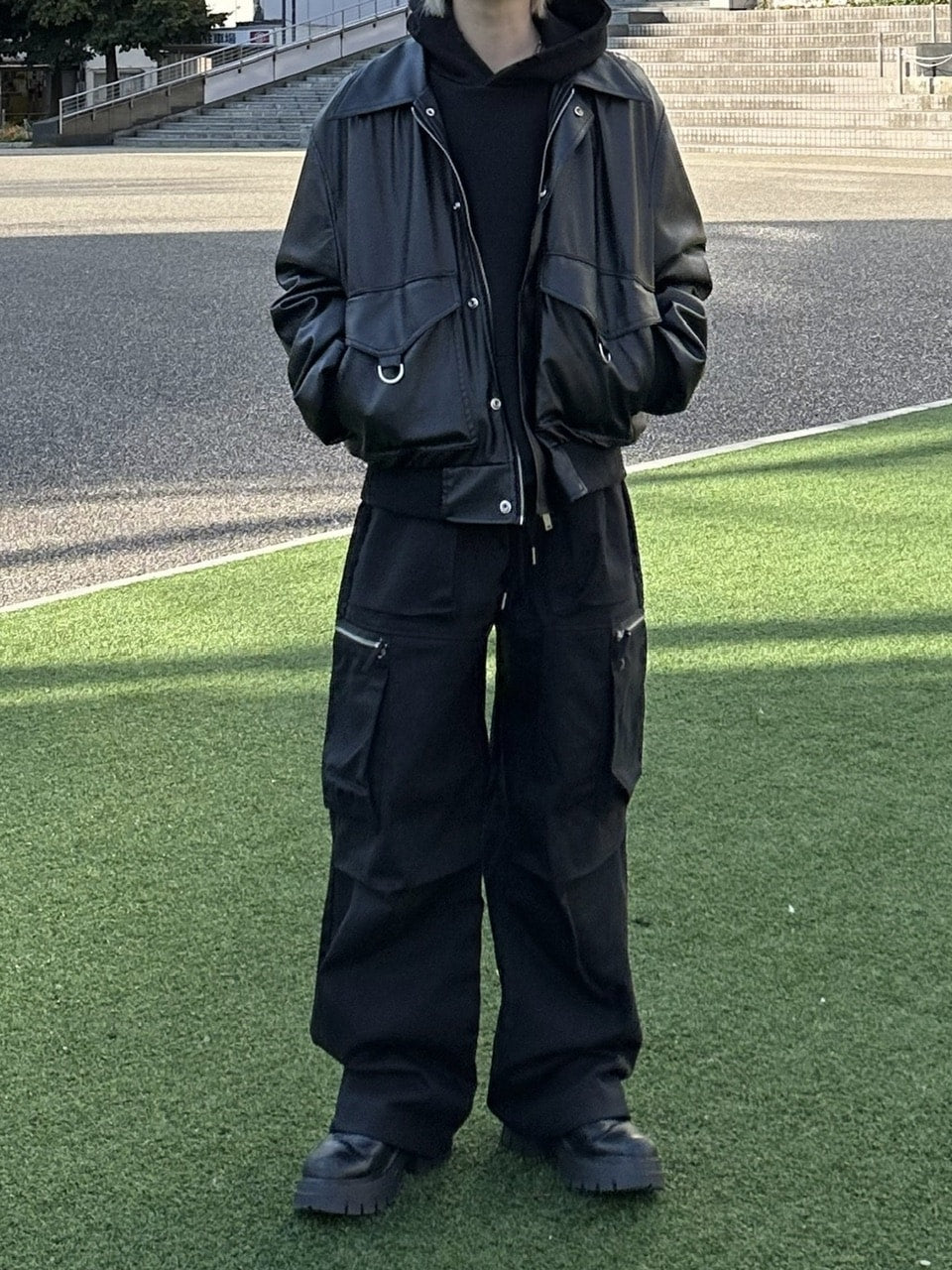 大阪店WEB限定受注制【Chikashitsu +】zip cargo pants