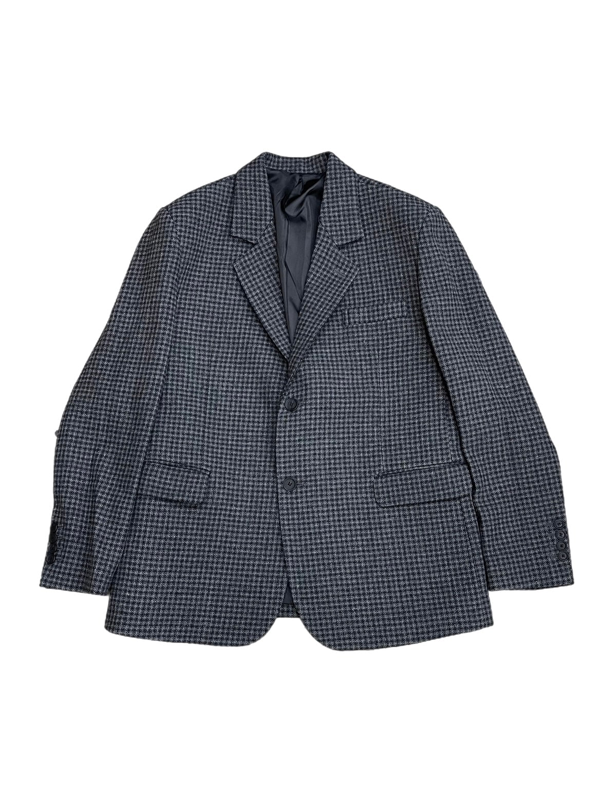 受注制【Chikashitsu +】unisex hound tooth jacket (2color)