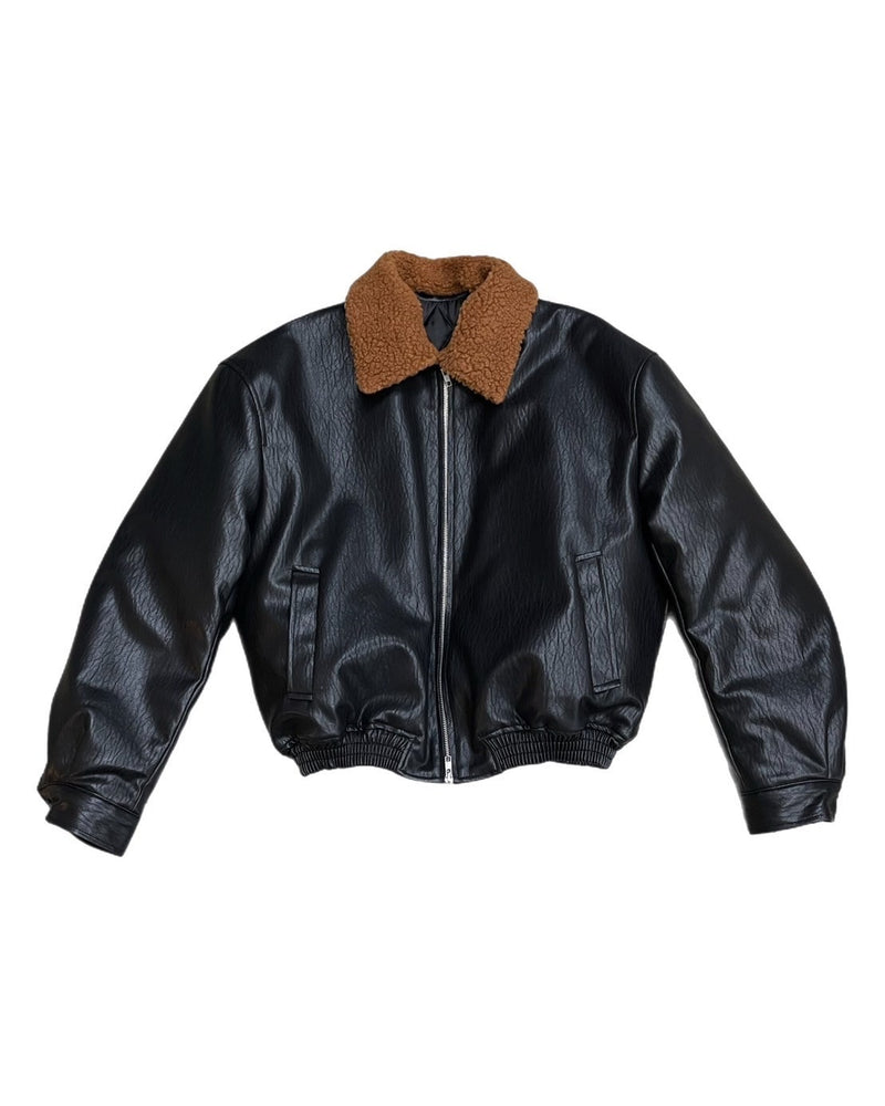 受注制【Chikashitsu +】biker leather mustang jacket