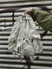 受注制【Chikashitsu +】pocket string backpack (2color) / 【チカシツプラス】ポケットストリングバッグパック