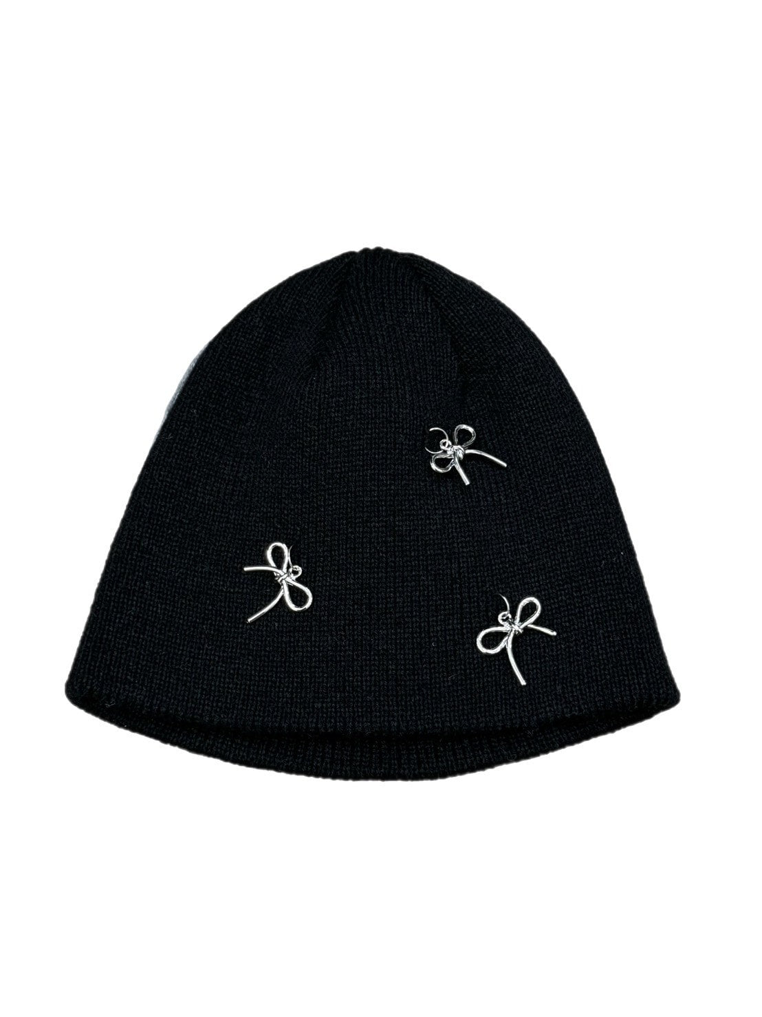 受注制【Chikashitsu + LADIES】ribbon beanie (3color)