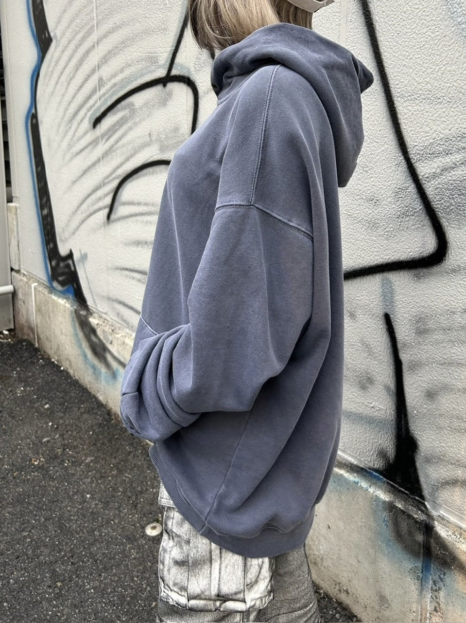 受注制【Never mind the XU】fade star hoodie (3color)
