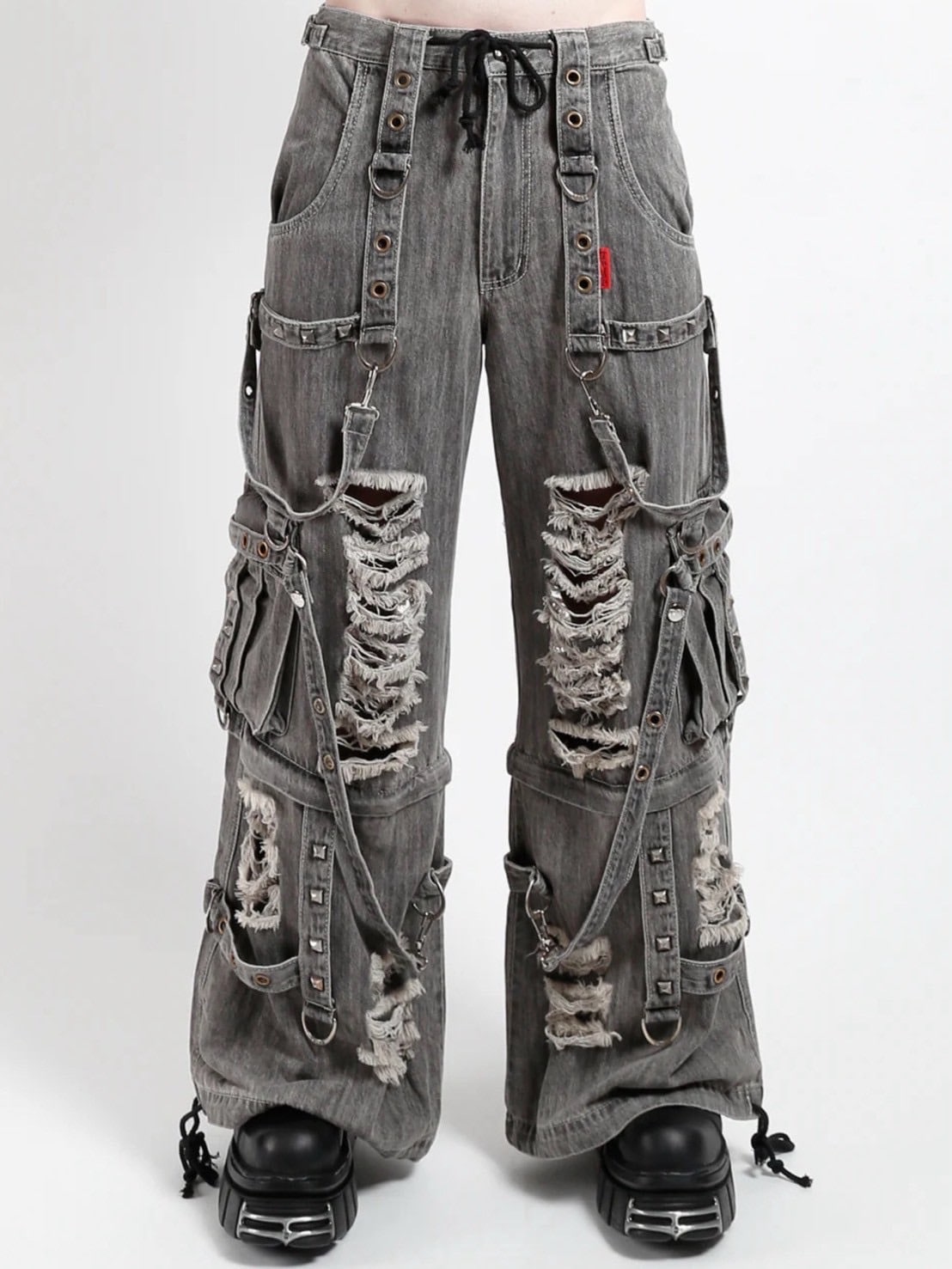 【TRIPP nyc】DENIM STRAP SHREDDER PANT[JM7117MR]
