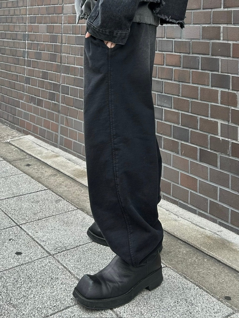 大阪店WEB限定受注制【Chikashitsu +】vintage wash sweat pants