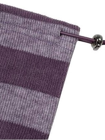 【Uglyshadow】STRIPED HOODED KNIT VEST WARMER SET