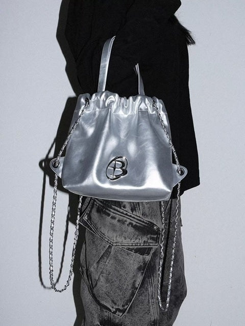 【BLACK PURPLE】Muffin multi bag 2 colors