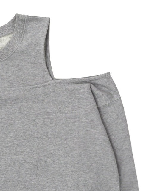 【ROCK CAKE】Open Shoulder Sweatshirt