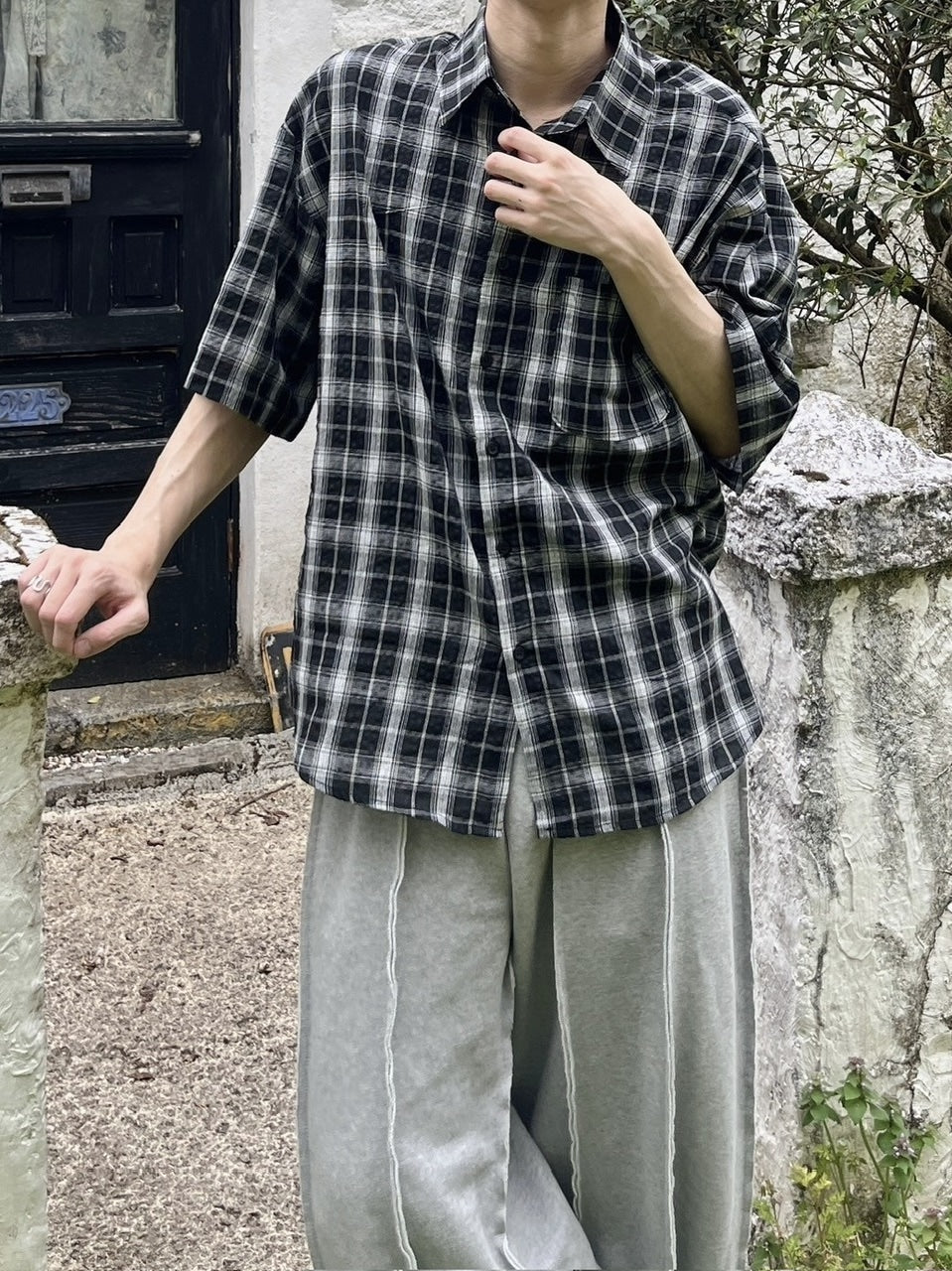 受注制【youll】tartan check shirt (4color)