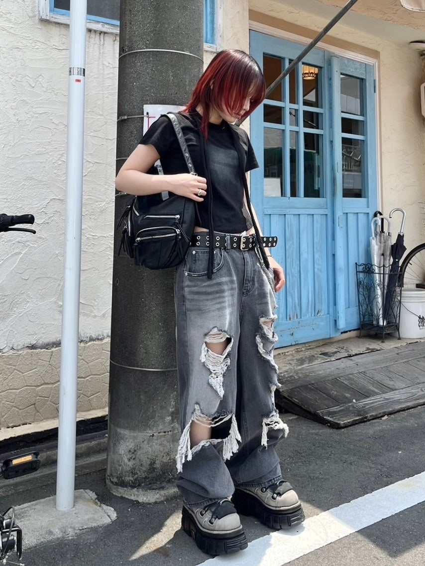 受注制【Never mind the XU】leather shoulder bag (2color
