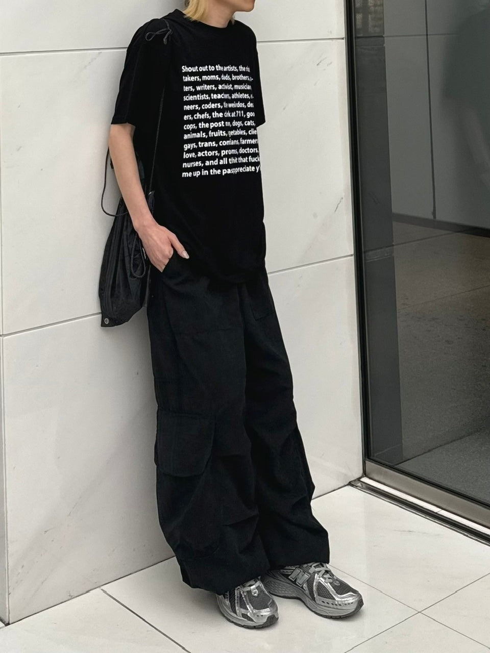 受注制【Chikashitsu +】logo lettering t-shirt (2color) / 【チカシツプラス】ロゴレタリングプリント半袖Tシャツ