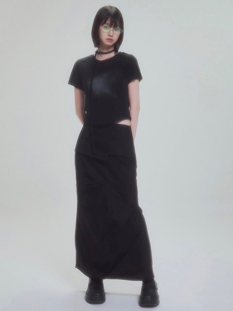 【FLAREUP】Vanish Tie Scarf T-Shirt