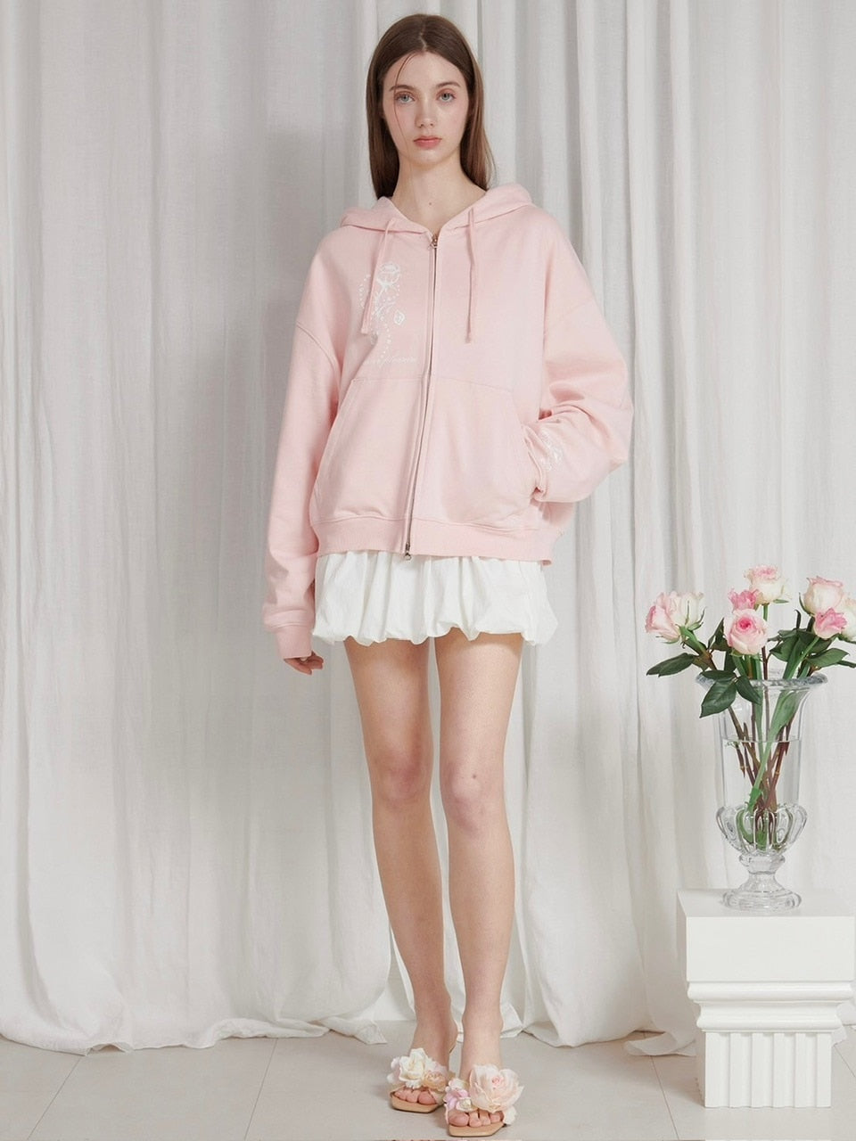 PAIN OR PLEASURE】ROSE 2WAY HOOD ZIP UP – PRESSING WEB SHOP