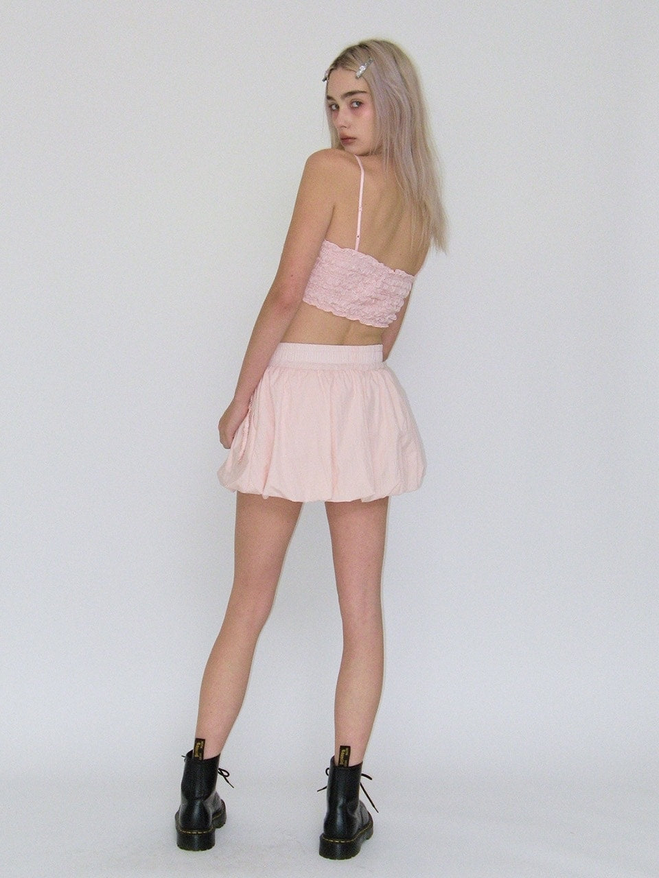 【CRANK】SHIRRING BALLOON SKIRT