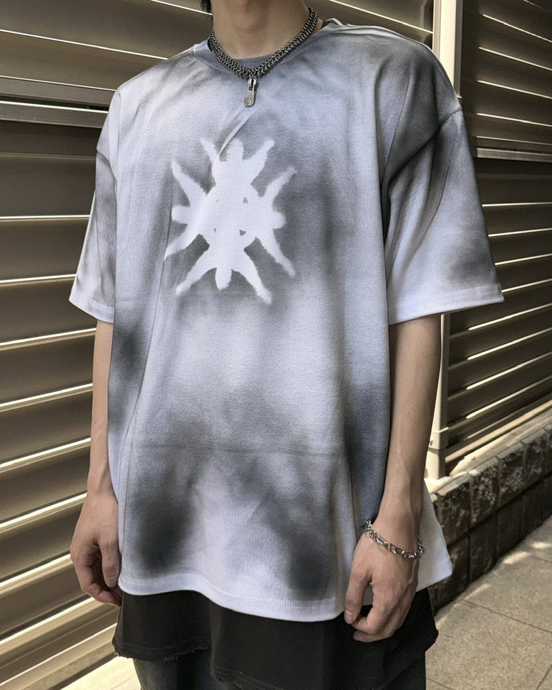 受注制【Never mind the XU】dark washing tee (3color)