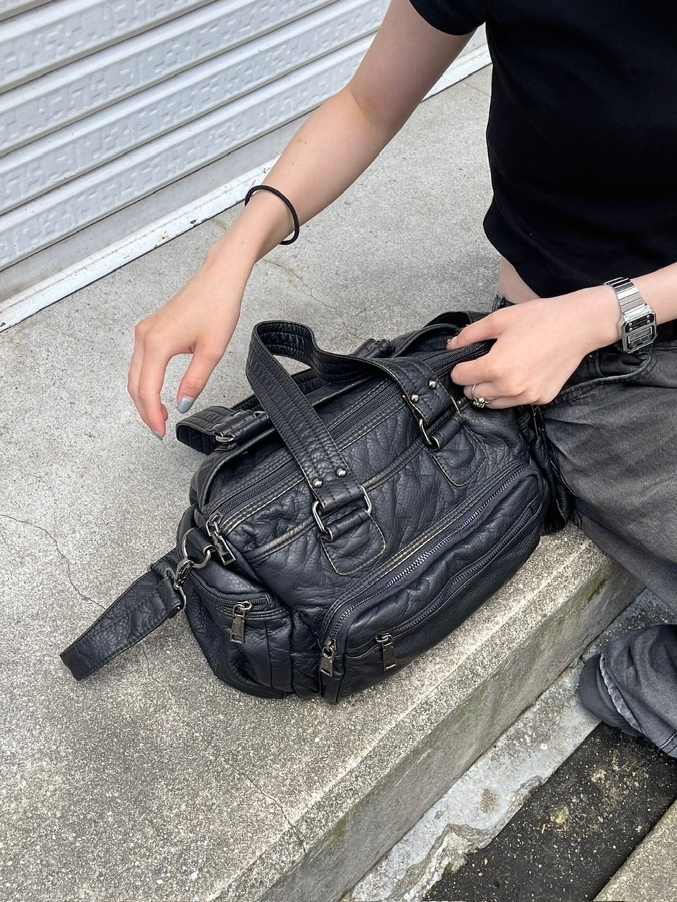 受注制【OaKS】multi pocket vintage bag / 【オークス】マルチポケットヴィンテージトートバッグハンドバッグ