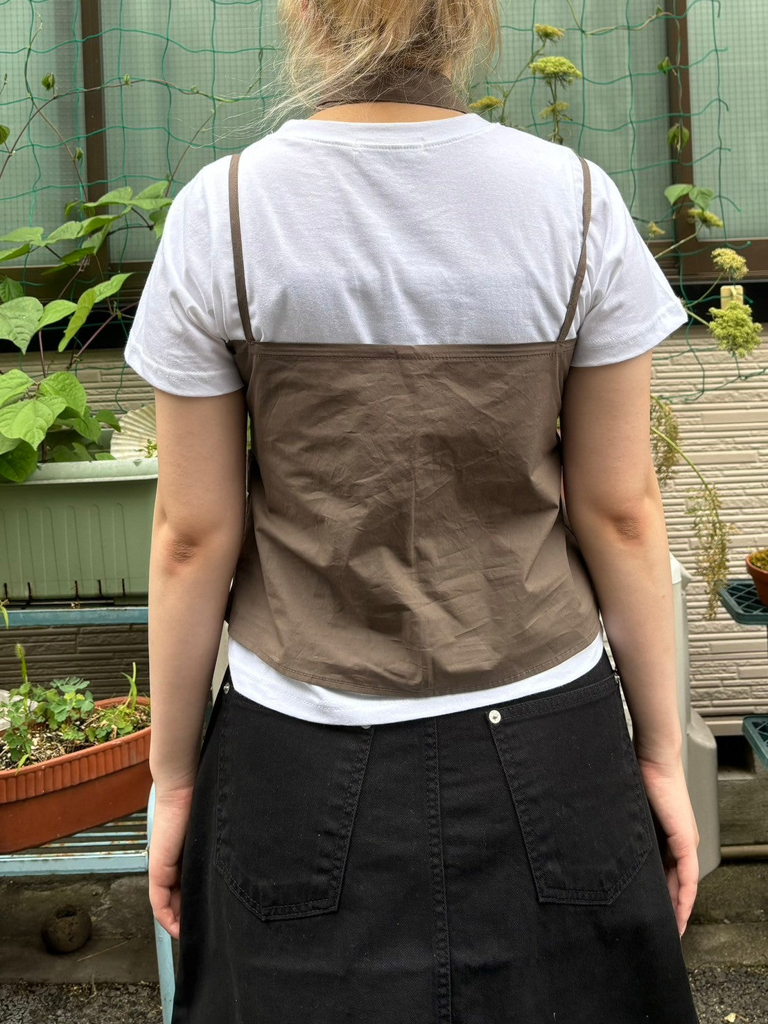 受注制【OaKS】choker set sleeveless blouse (3color)