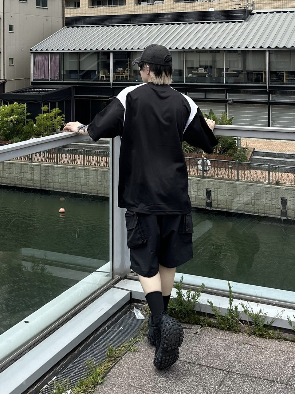 大阪店WEB限定受注制【Chikashitsu +】nylon cargo shorts
