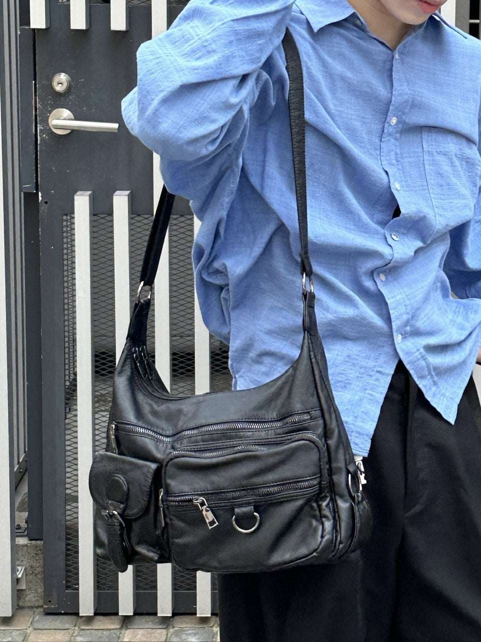 大阪店WEB限定【Chikashitsu +】leather pocket shoulder bag 2