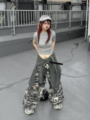 受注制【Never mind the XU】pigment rib crop tee (3color)