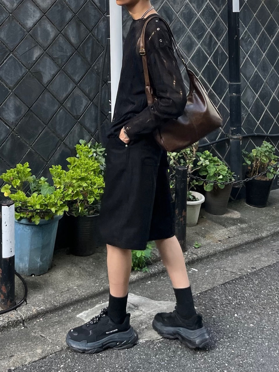 東京店WEB限定受注制【Chikashitsu +】utility half pants (2color)