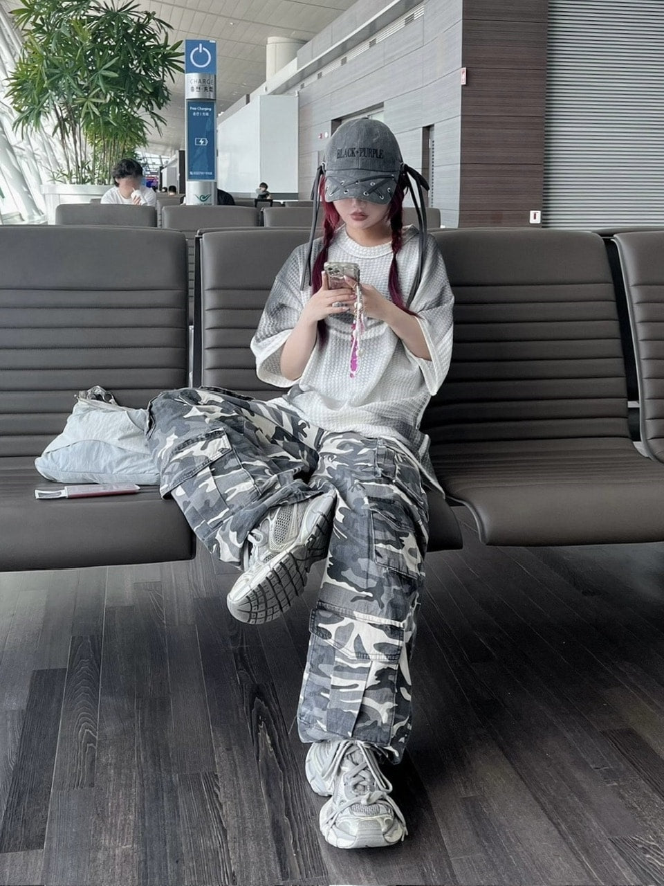 受注制【Never mind the XU】washing waffle tee (3color)