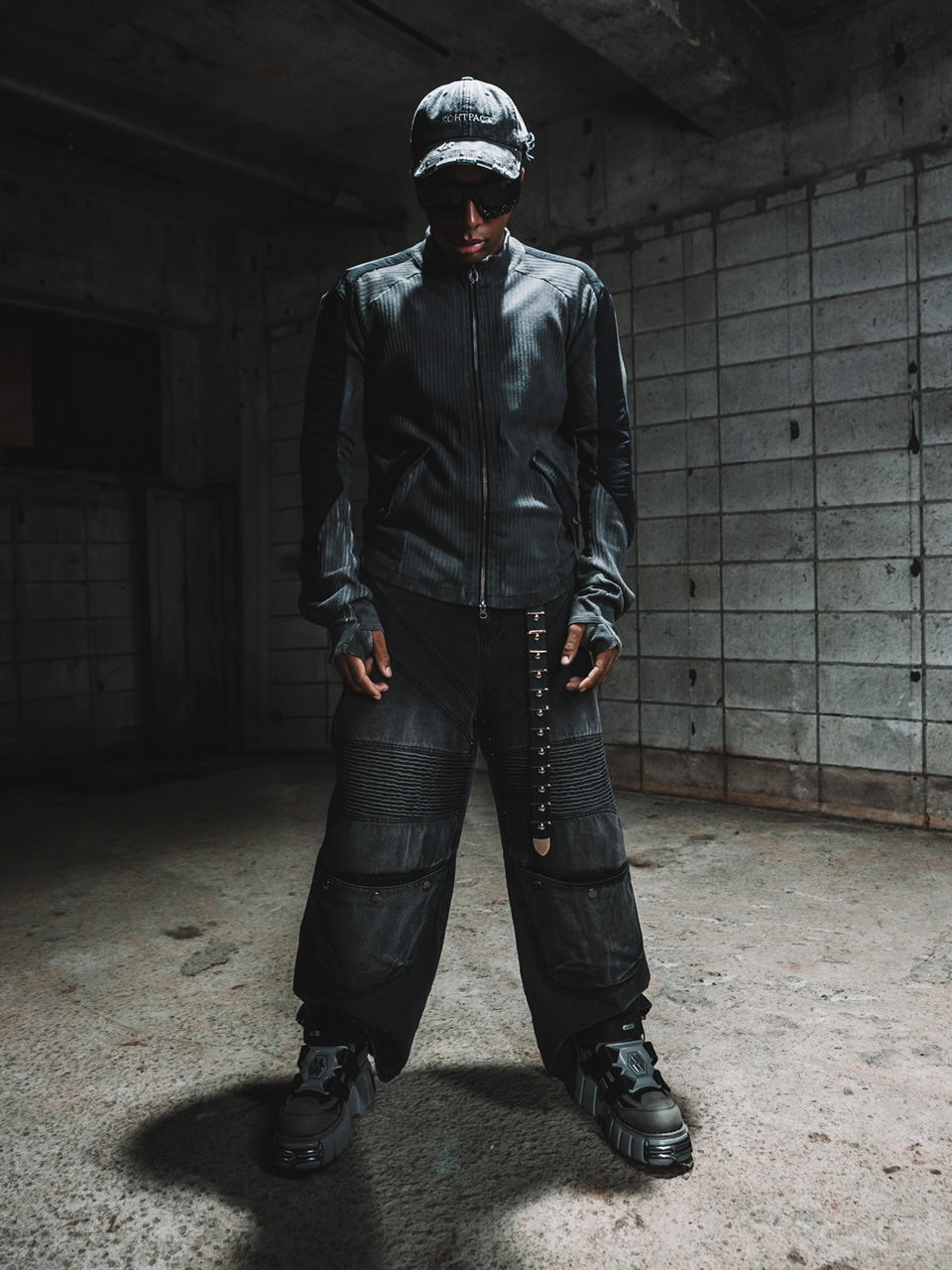 【DIG YOUR OWN GRAVE】WASHING BIKER PANTS