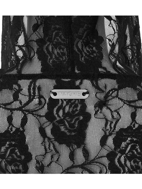 【NACHE】LACE HOODIE SHIRT