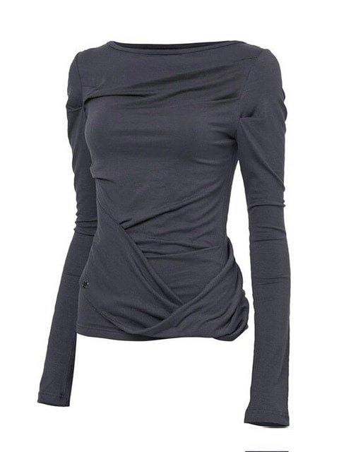 【FLAREUP】Drape Layered Long Sleeve