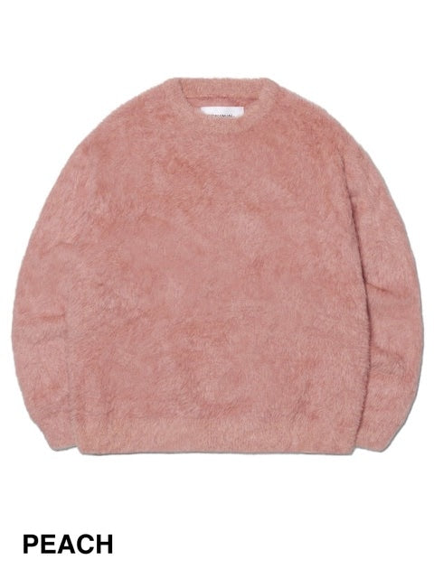 【NOMANUAL】CROPPED HAIRY KNIT 2 / 【ノーマニュアル】クロップドヘアリー長袖ニット