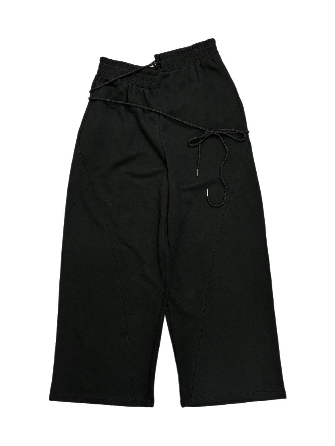 受注制【oaks】design ribbon wide sweat pants (3color)